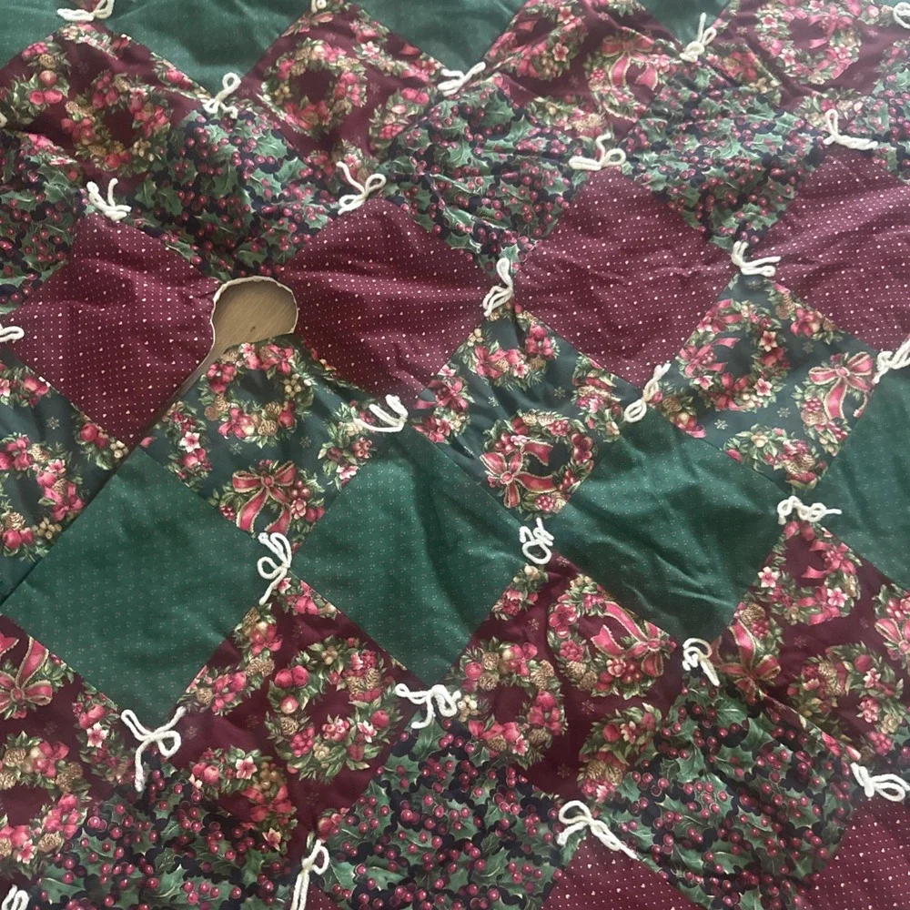 Vintage Patchwork Christmas Tree Skirt 58